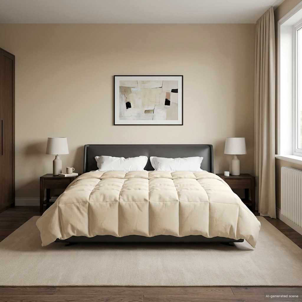Anthracite Quilted Winter Duvet 240 x 260 cm Microfiber