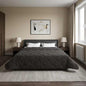 Quilted Summer Duvet Anthracite 135 x 200 cm