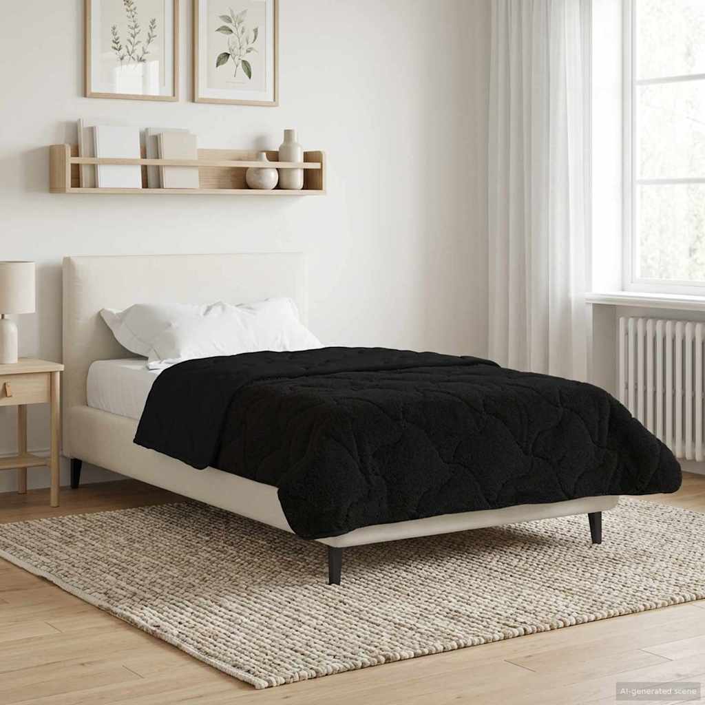 Quilted Summer Duvet Anthracite 135 x 200 cm