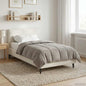 Quilted Summer Duvet Anthracite 135 x 200 cm