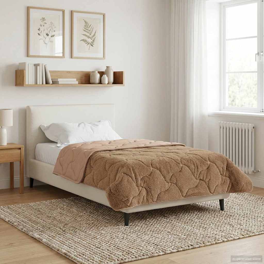 Quilted Summer Duvet Anthracite 135 x 200 cm
