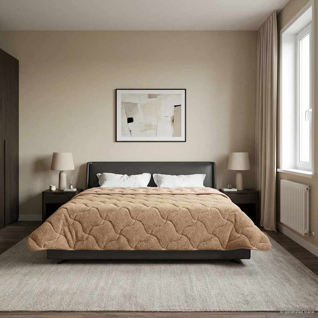 Quilted Summer Duvet Anthracite 135 x 200 cm