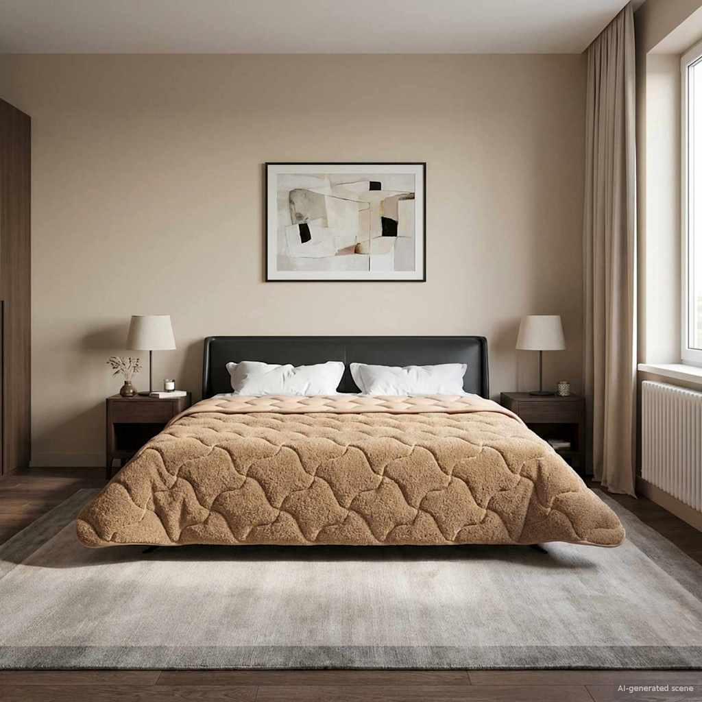 Quilted Summer Duvet Anthracite 135 x 200 cm