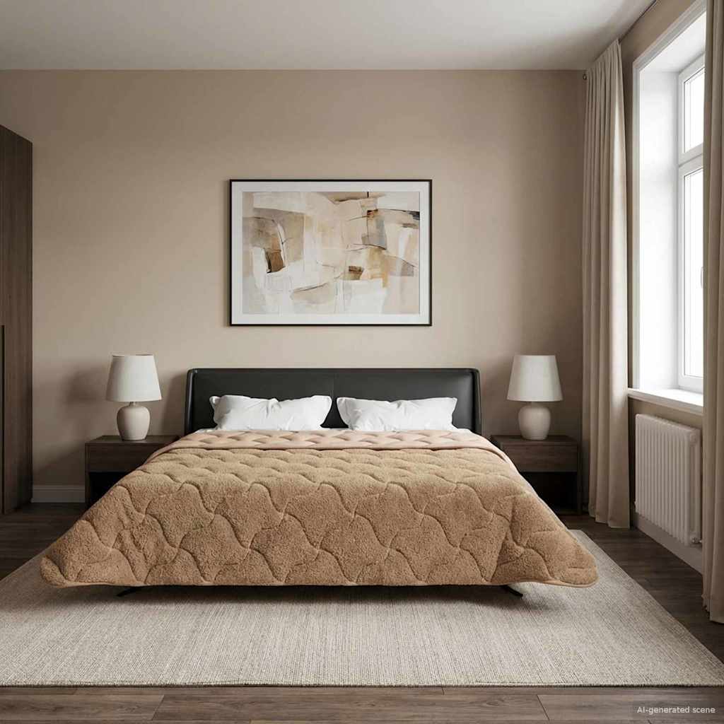 Quilted Summer Duvet Anthracite 135 x 200 cm
