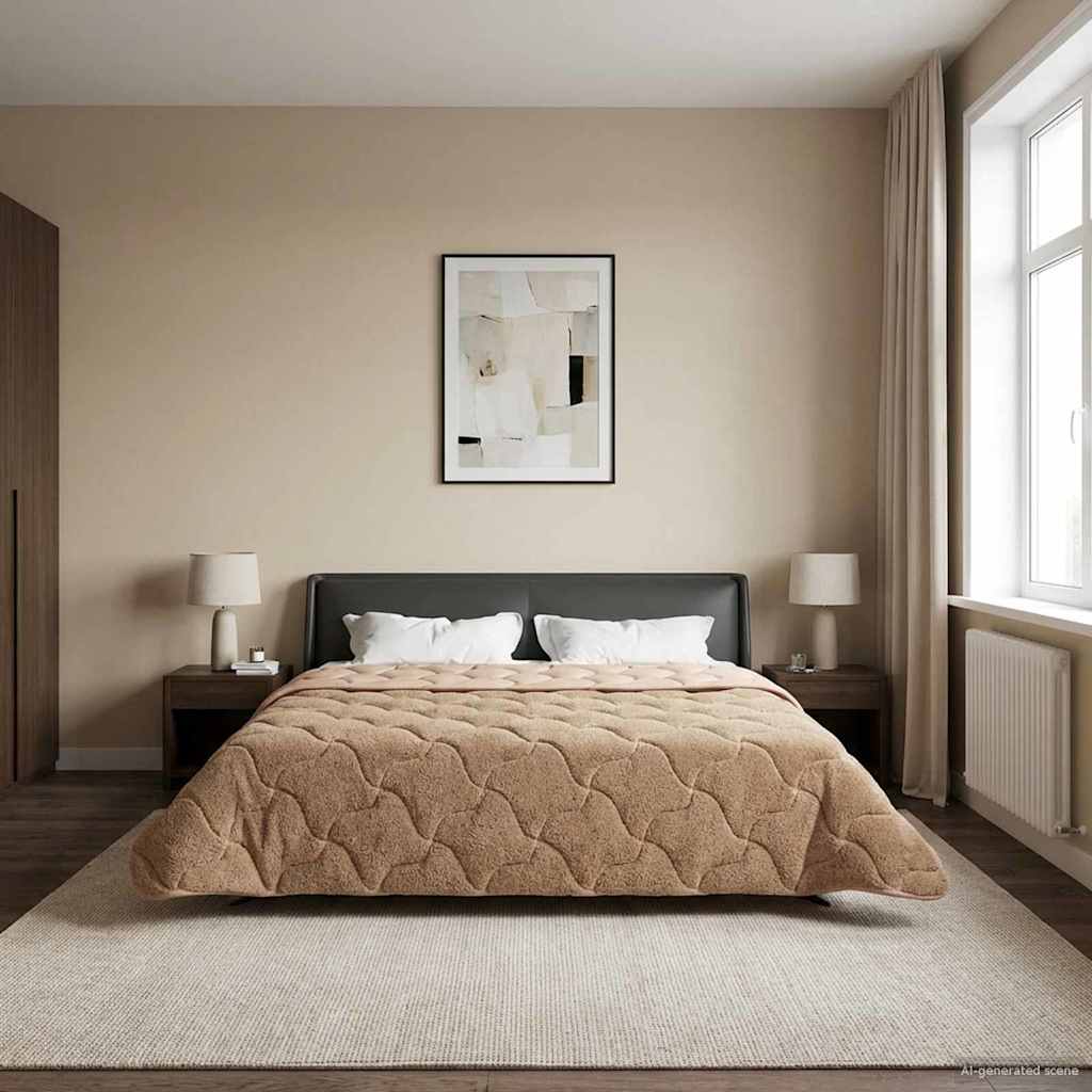 Quilted Summer Duvet Anthracite 135 x 200 cm