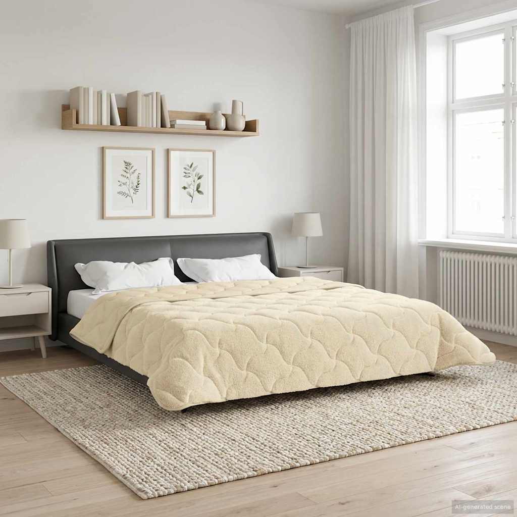Quilted Summer Duvet Anthracite 135 x 200 cm