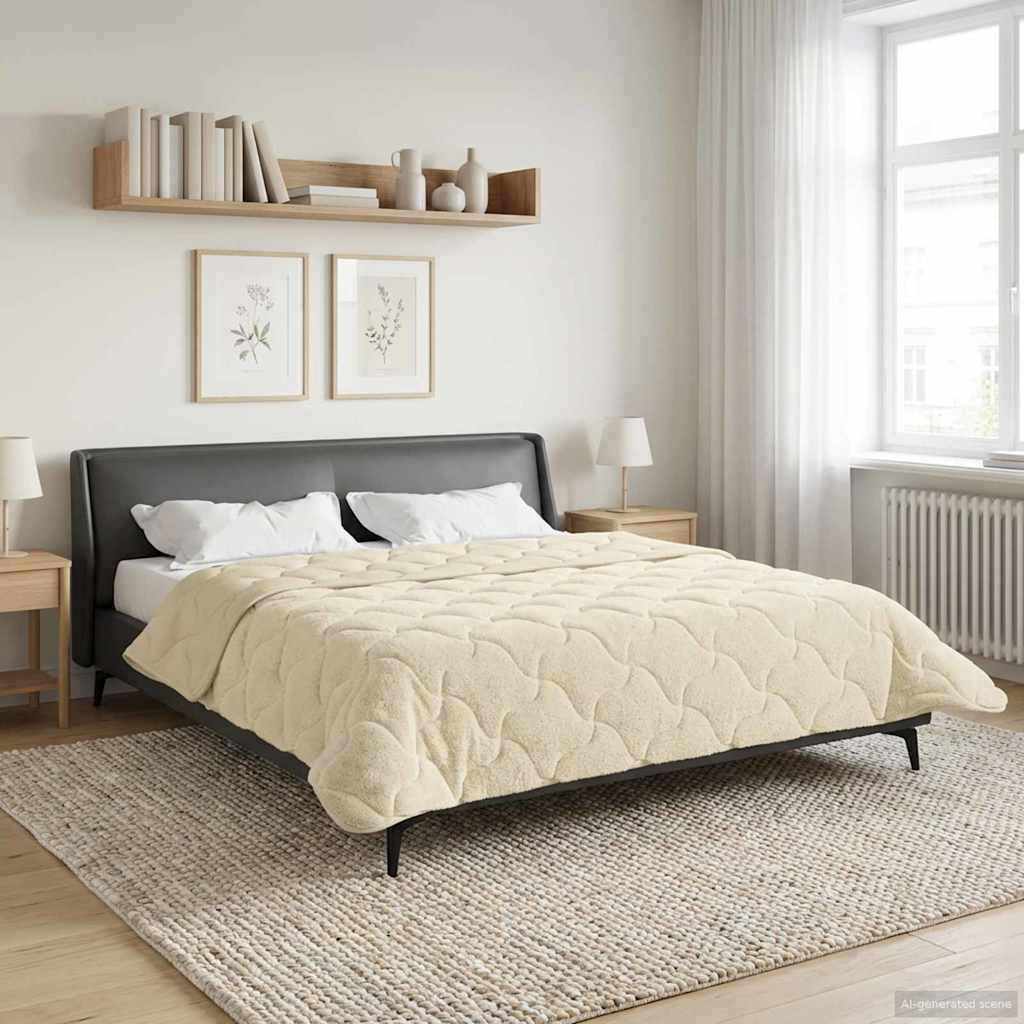 Quilted Summer Duvet Anthracite 135 x 200 cm