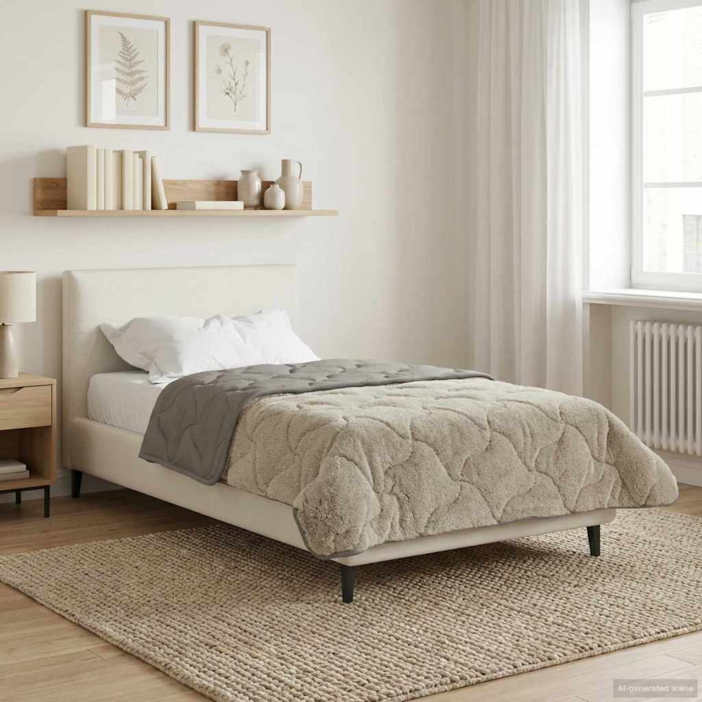 All-Season Quilted Duvet Anthracite 135 x 200 cm