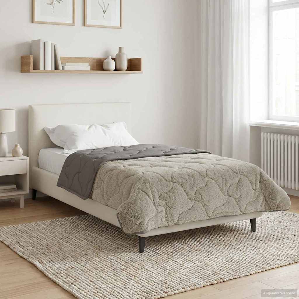 All-Season Quilted Duvet Anthracite 135 x 200 cm