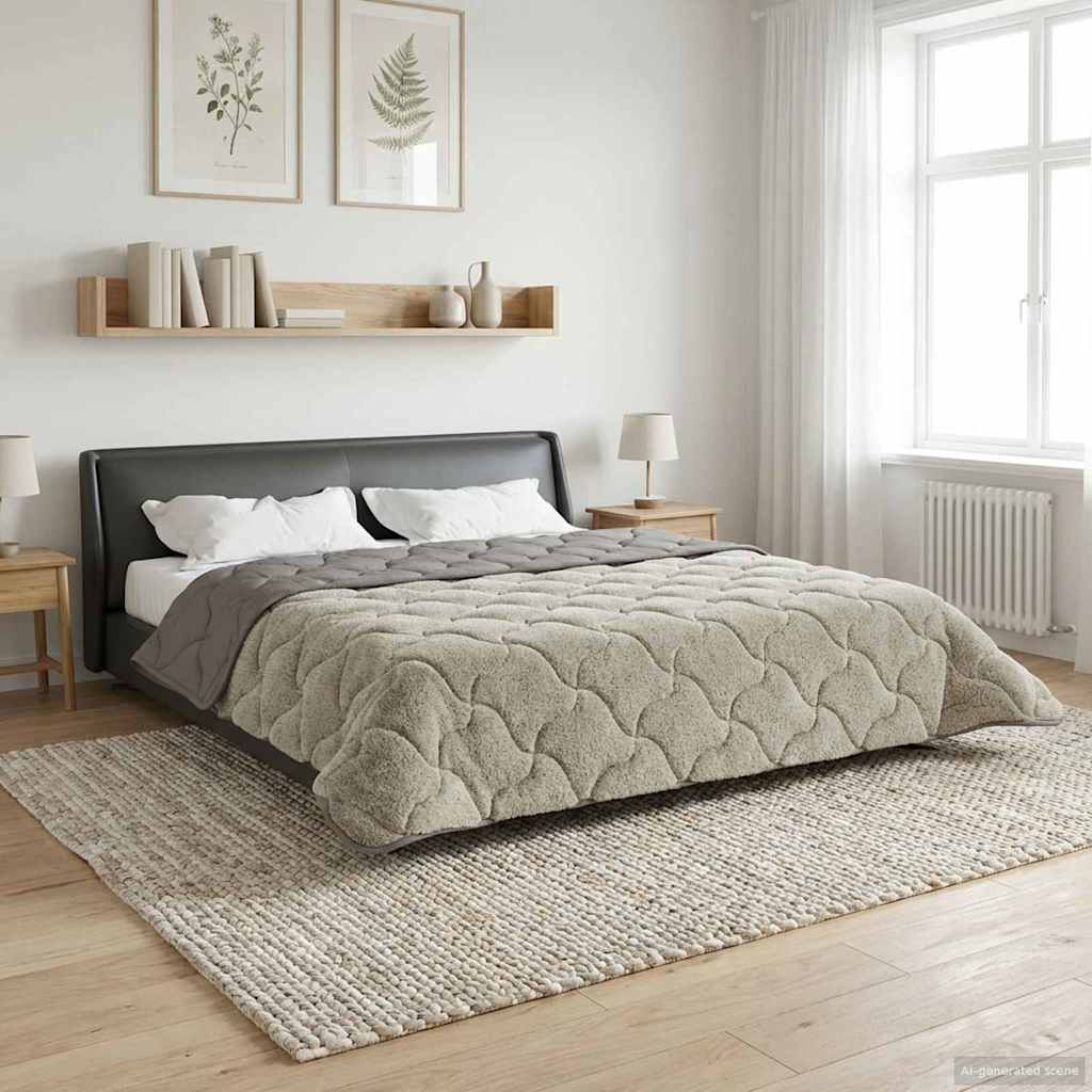 All-Season Quilted Duvet Anthracite 135 x 200 cm