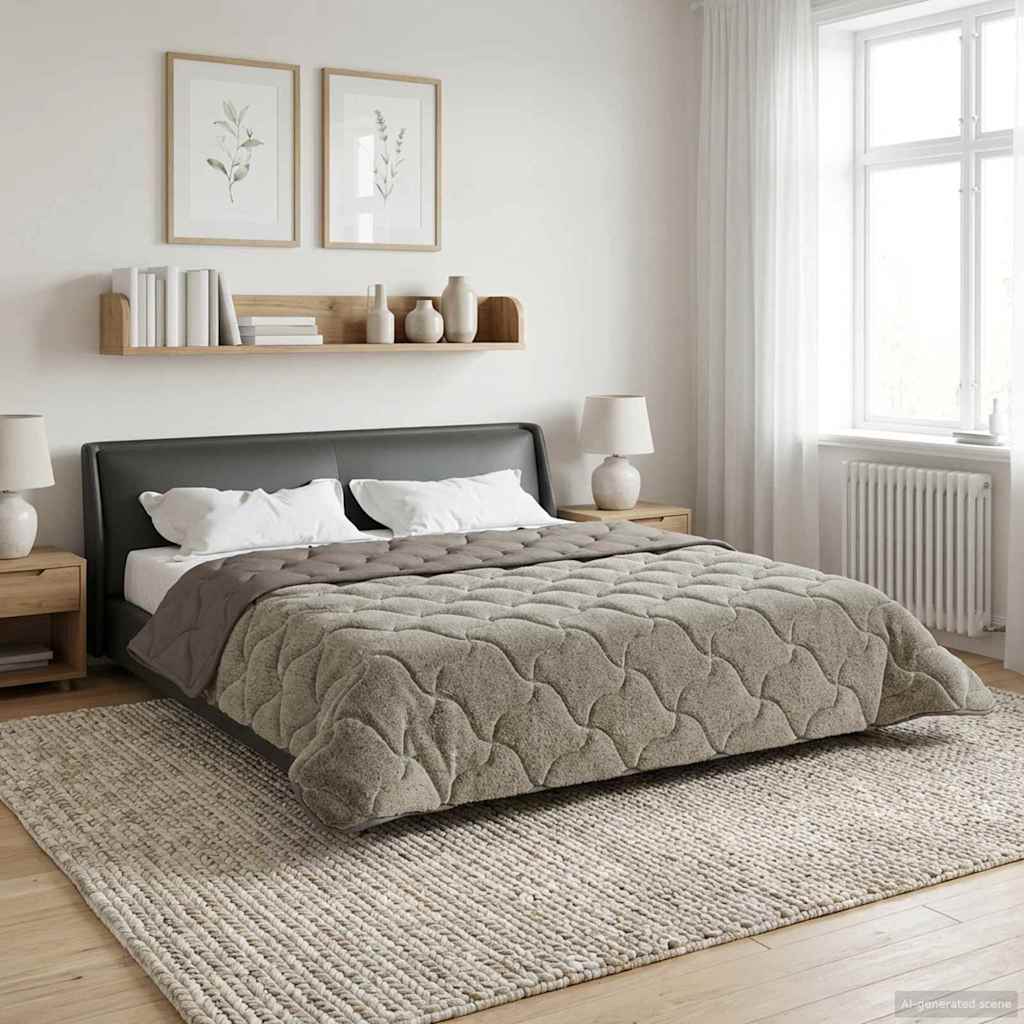 All-Season Quilted Duvet Anthracite 135 x 200 cm