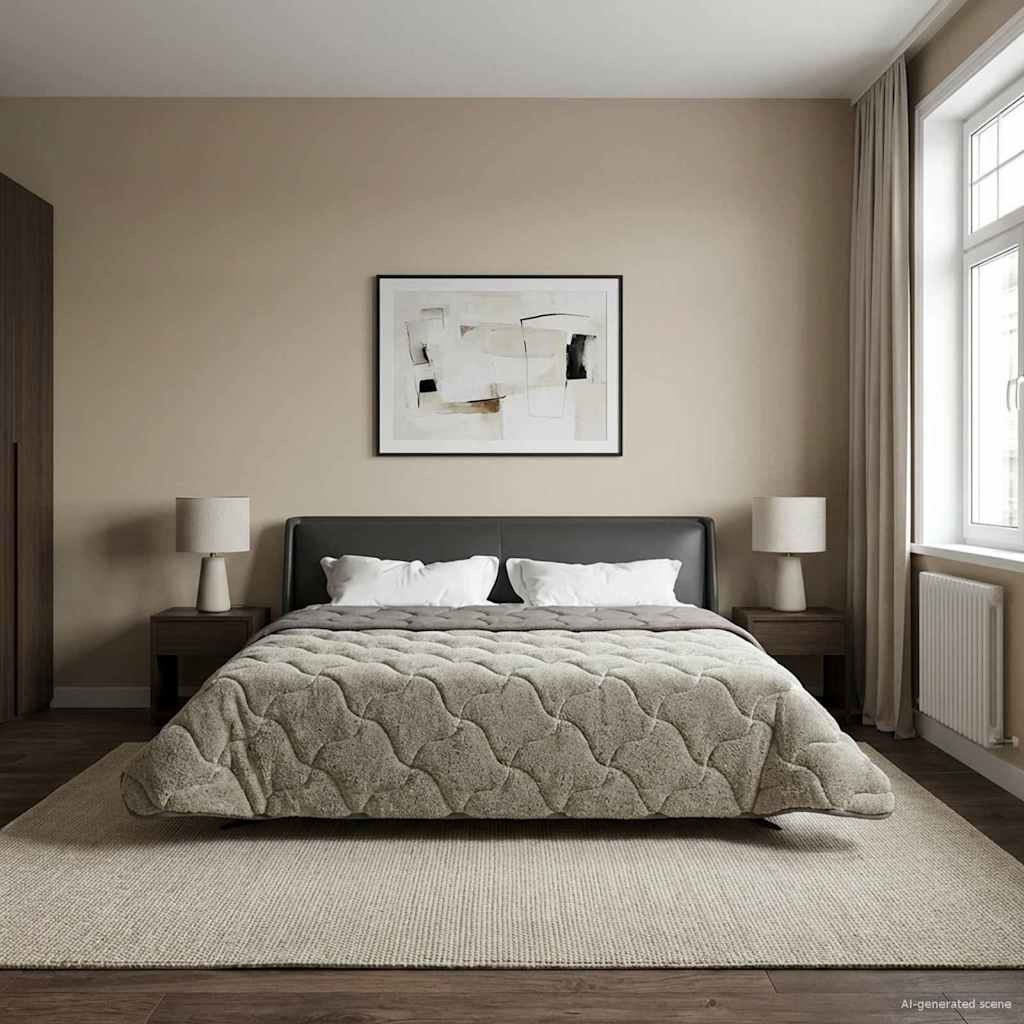 All-Season Quilted Duvet Anthracite 135 x 200 cm