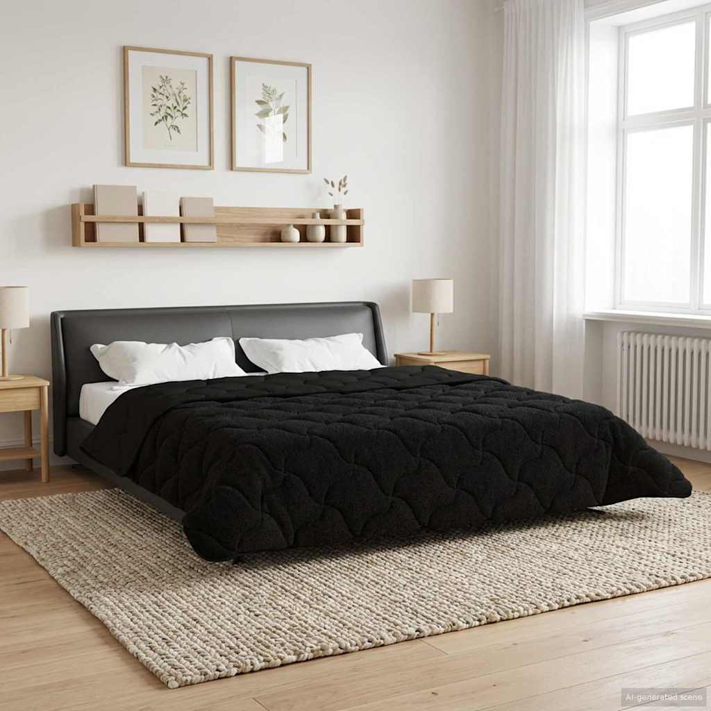 All-Season Quilted Duvet Anthracite 135 x 200 cm
