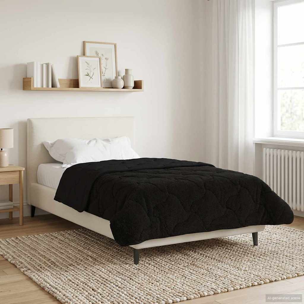 All-Season Quilted Duvet Anthracite 135 x 200 cm