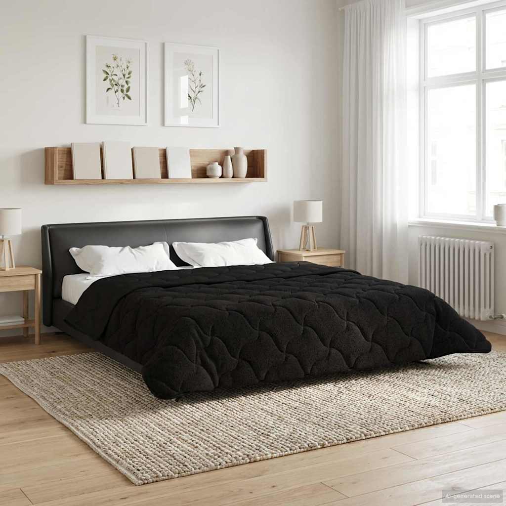 All-Season Quilted Duvet Anthracite 135 x 200 cm