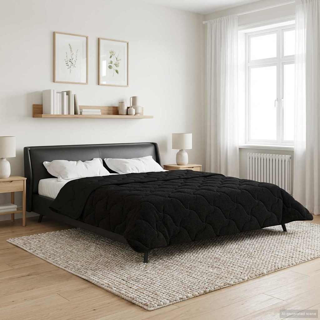 All-Season Quilted Duvet Anthracite 135 x 200 cm