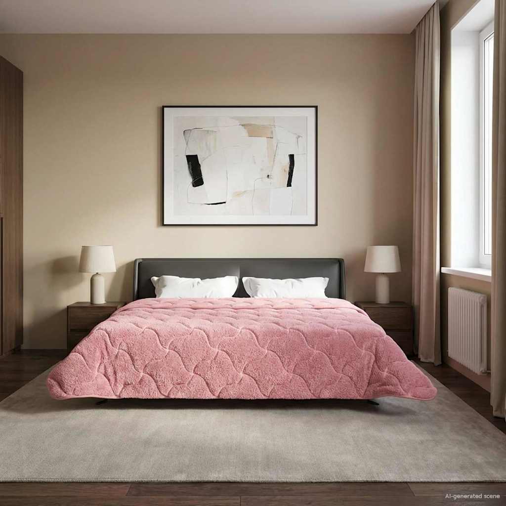 All-Season Quilted Duvet Anthracite 135 x 200 cm