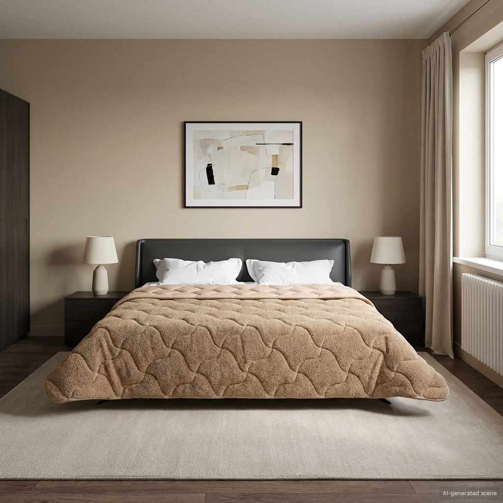 All-Season Quilted Duvet Anthracite 135 x 200 cm