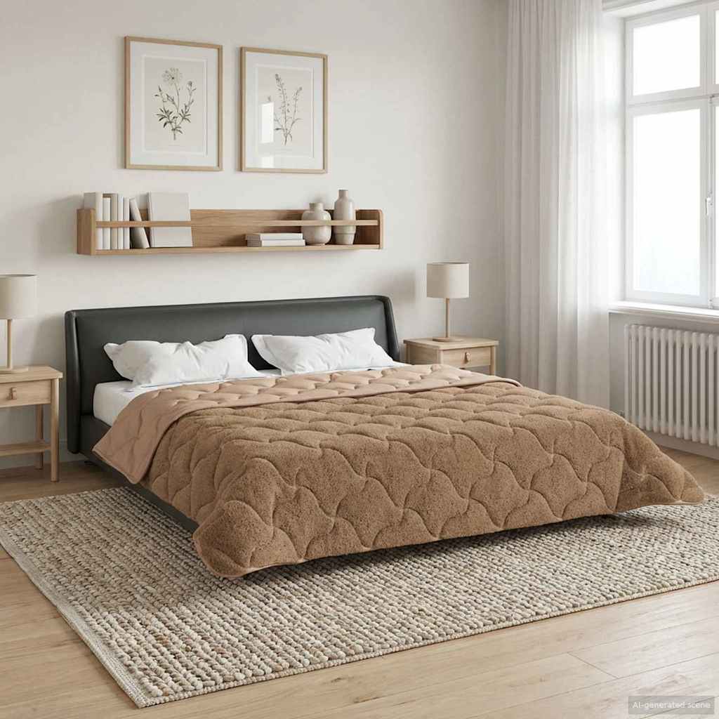 All-Season Quilted Duvet Anthracite 135 x 200 cm