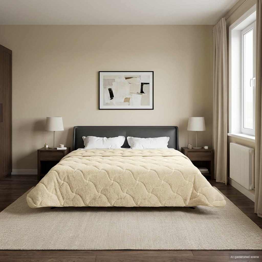 All-Season Quilted Duvet Anthracite 135 x 200 cm