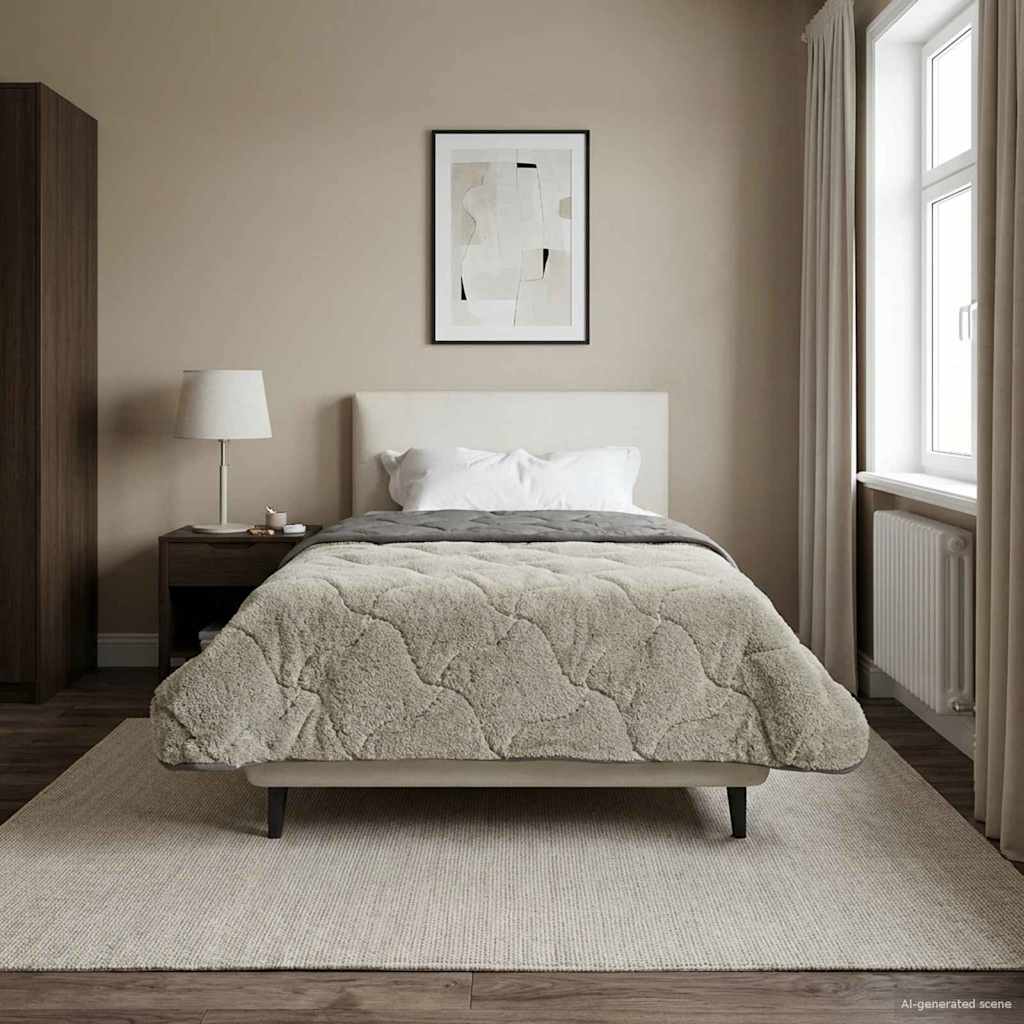 Anthracite Quilted Winter Duvet 135 x 200 cm