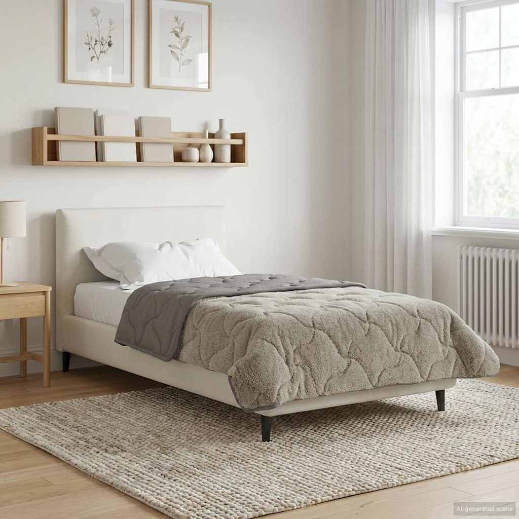 Anthracite Quilted Winter Duvet 135 x 200 cm