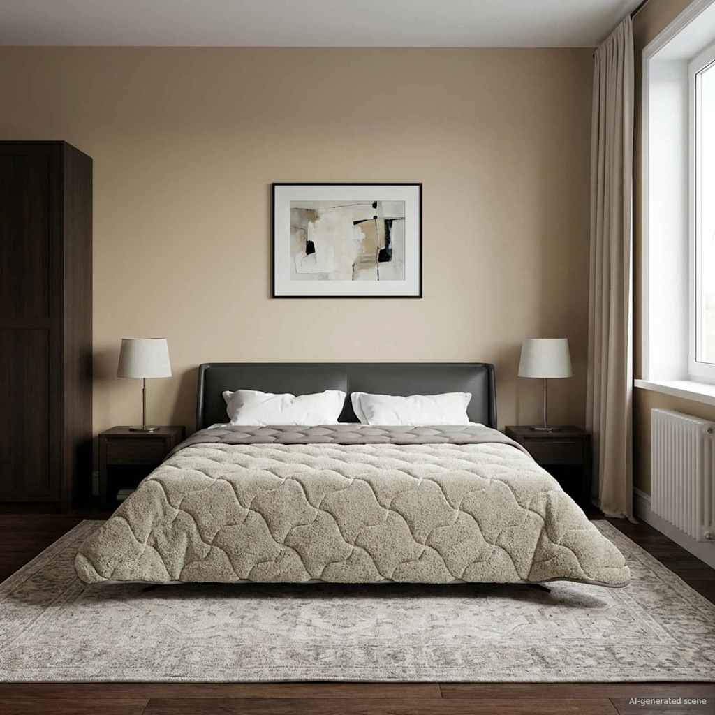 Anthracite Quilted Winter Duvet 135 x 200 cm