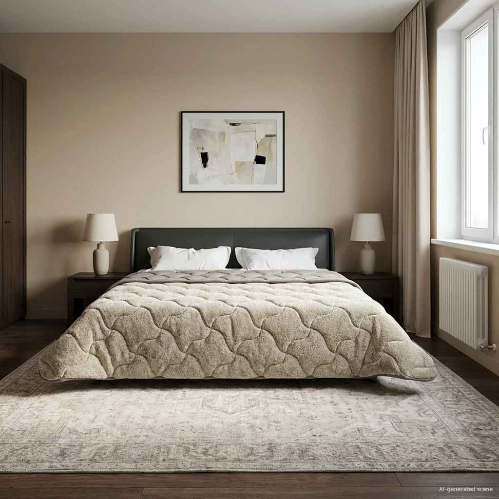Anthracite Quilted Winter Duvet 135 x 200 cm