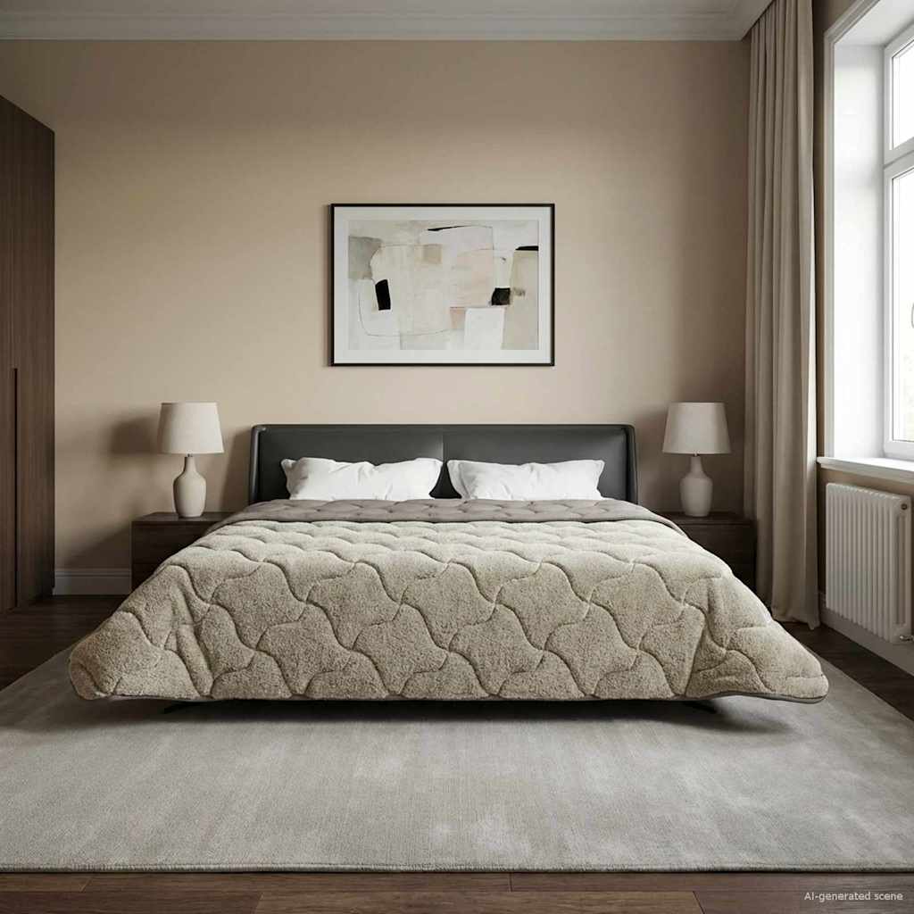 Anthracite Quilted Winter Duvet 135 x 200 cm