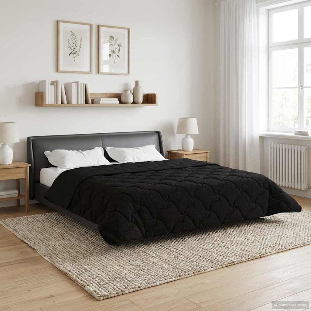 Anthracite Quilted Winter Duvet 135 x 200 cm