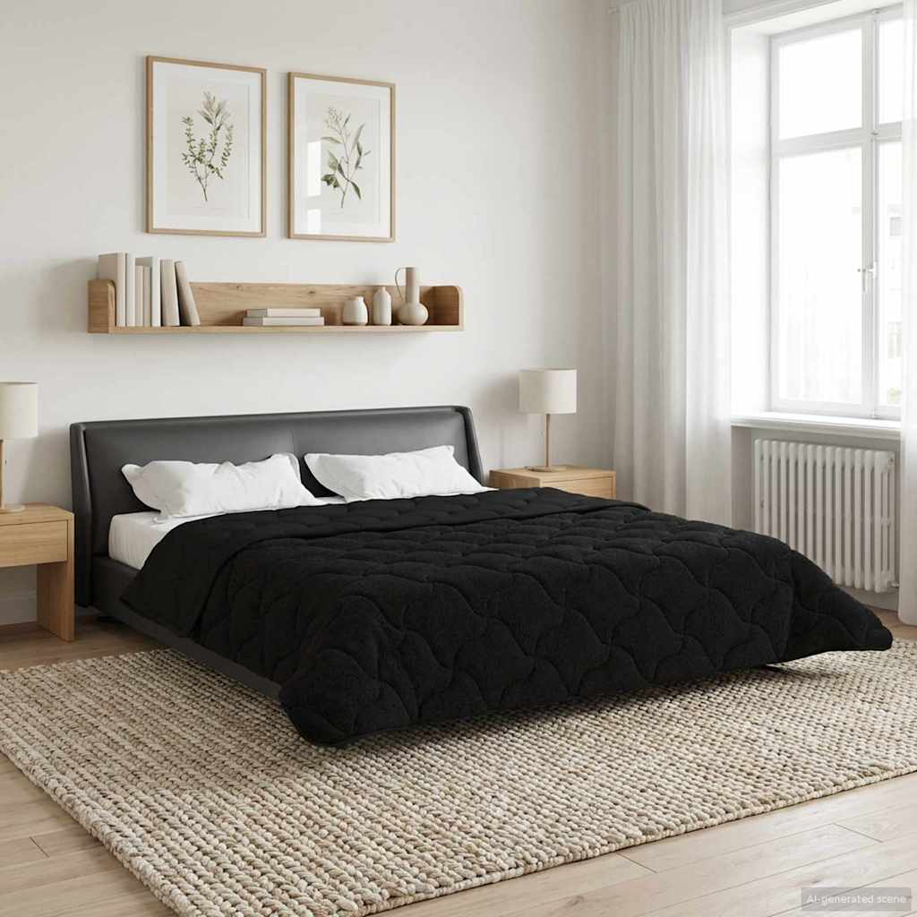 Anthracite Quilted Winter Duvet 135 x 200 cm