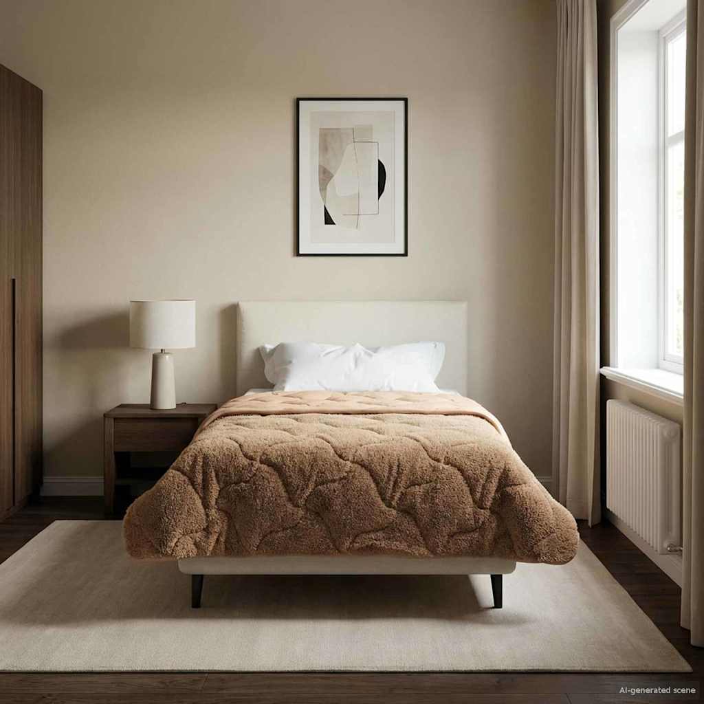 Anthracite Quilted Winter Duvet 135 x 200 cm