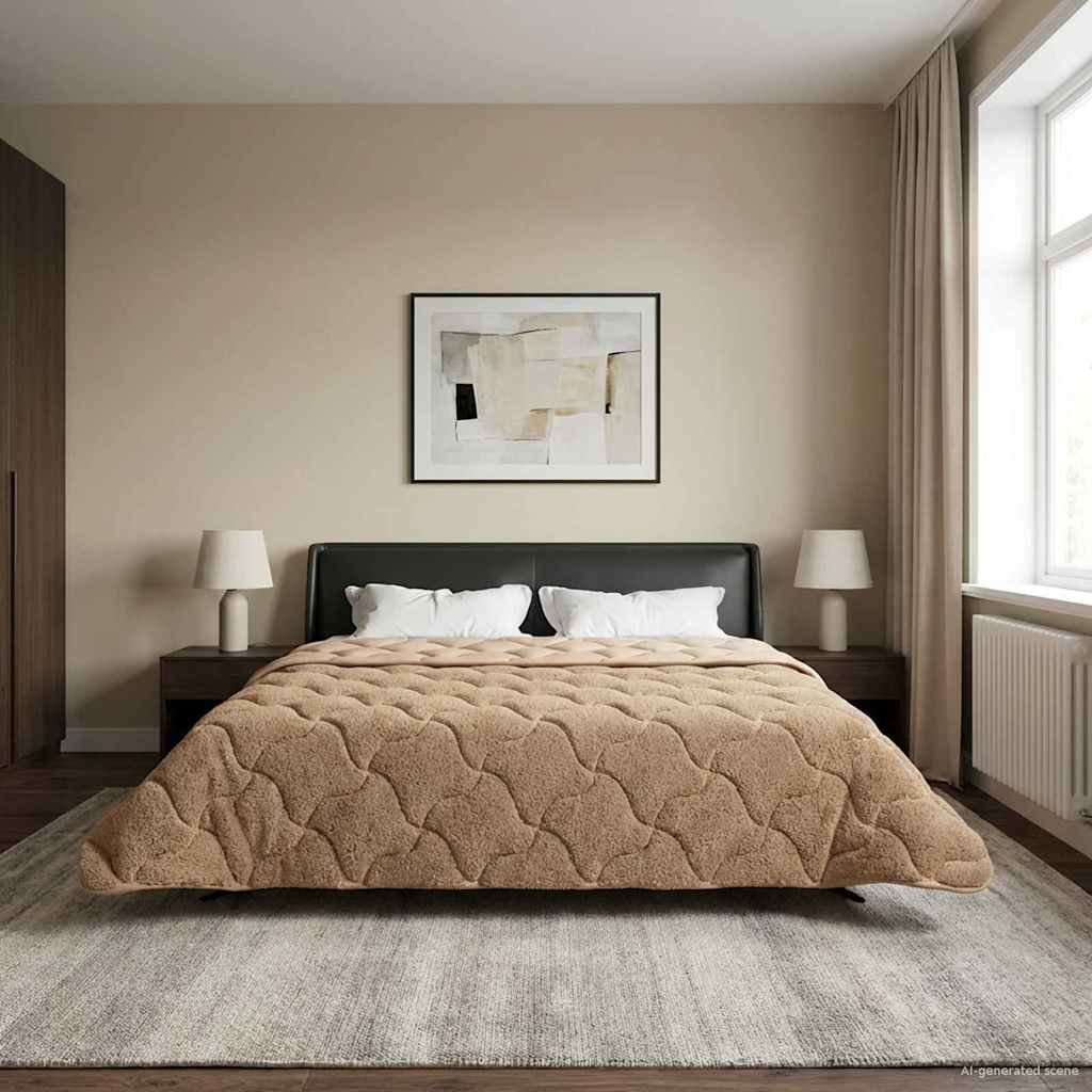Anthracite Quilted Winter Duvet 135 x 200 cm