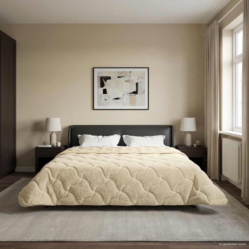 Anthracite Quilted Winter Duvet 135 x 200 cm