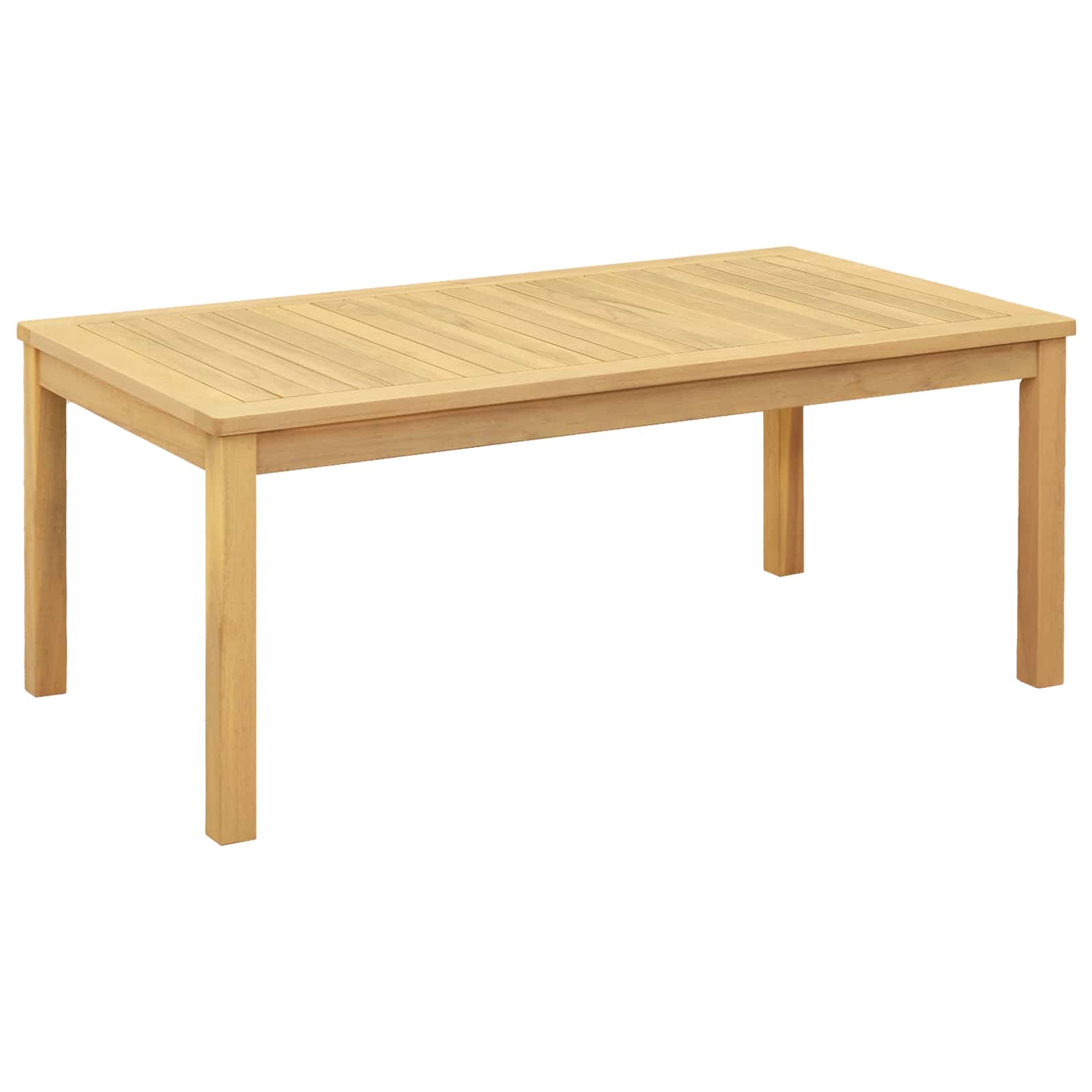 Light Acacia Coffee Table 110 x 110 x 45 cm