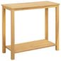 Mesa consola de jardín Acacia clara 110 x 40 x 75 cm