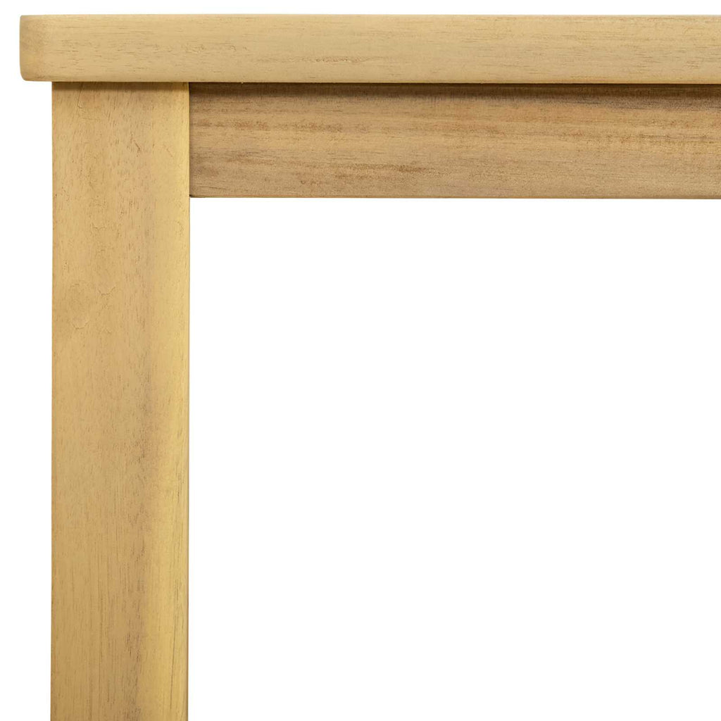 Mesa consola de jardín Acacia clara 110 x 40 x 75 cm