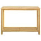 Mesa consola de jardín Acacia clara 110 x 40 x 75 cm