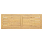 Mesa consola de jardín Acacia clara 110 x 40 x 75 cm