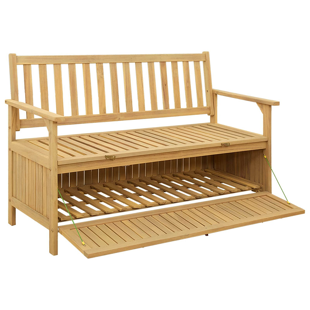 Banco de almacenamiento 120 x 63 x 84 cm Acacia Sólido
