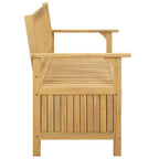 Banco de almacenamiento 120 x 63 x 84 cm Acacia Sólido