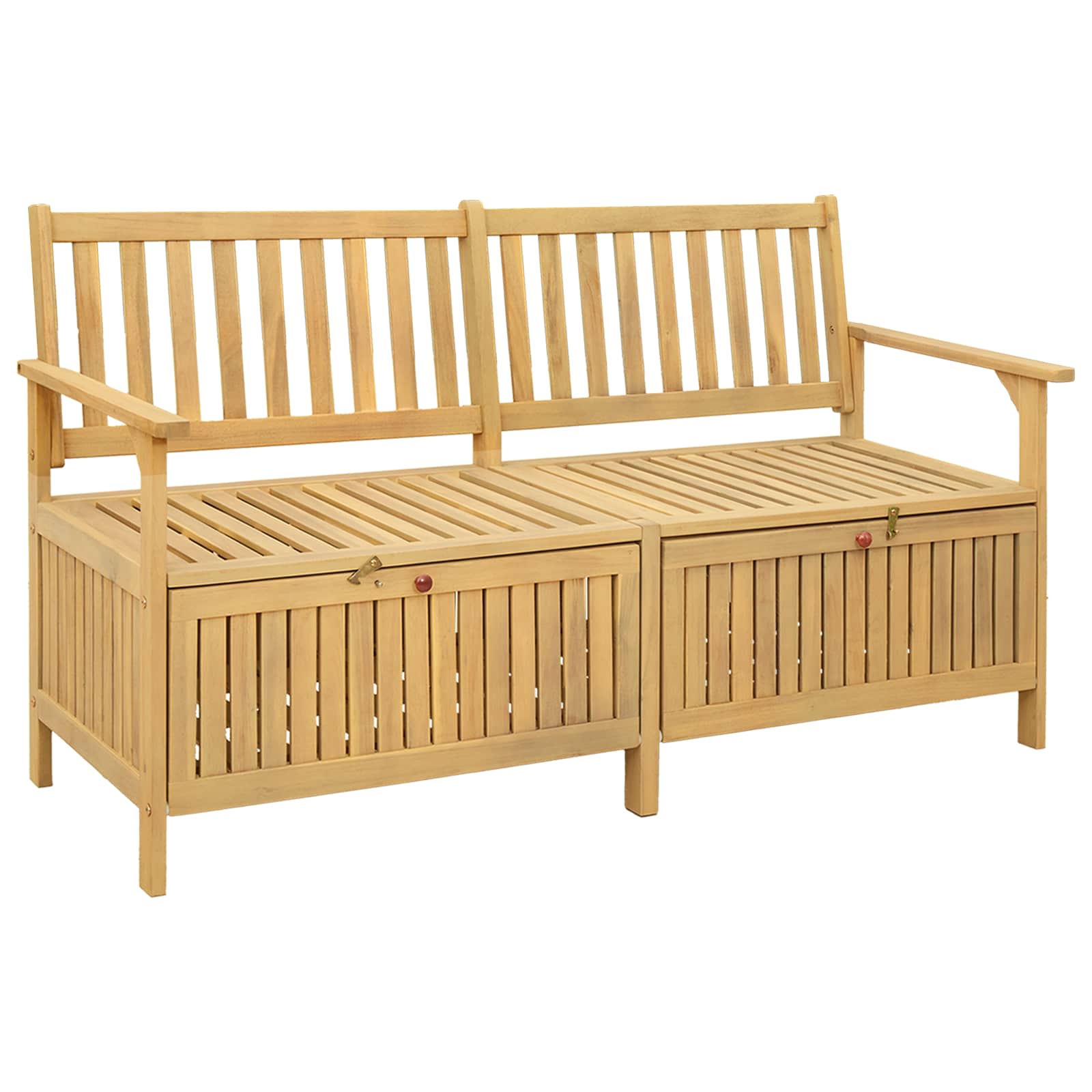 Banco de almacenamiento 120 x 63 x 84 cm Acacia Sólido
