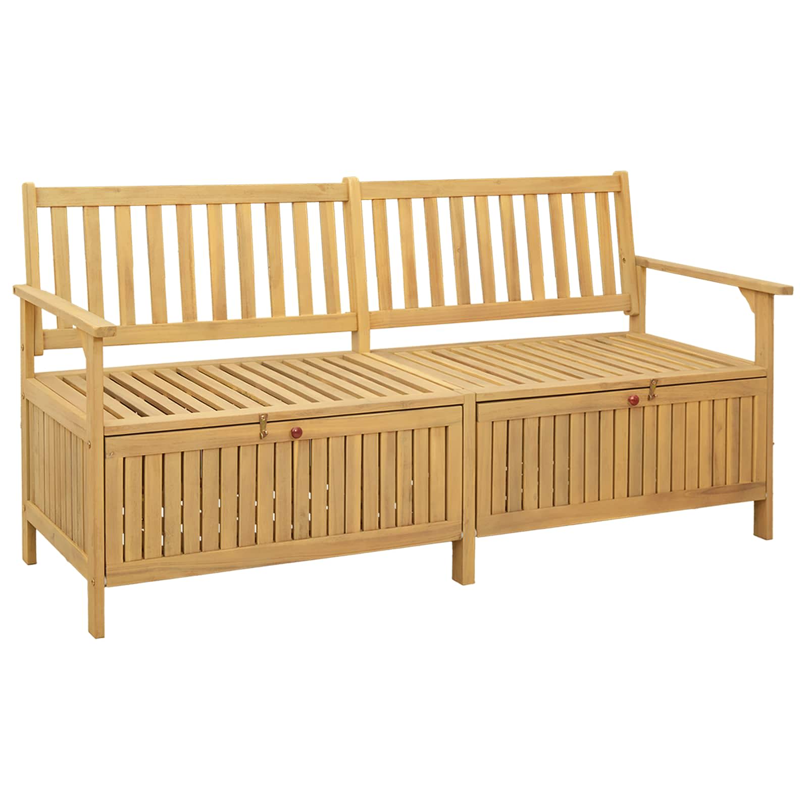Banco de almacenamiento 120 x 63 x 84 cm Acacia Sólido