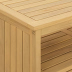 Mesa consola de jardín Acacia clara 110 x 35 x 75 cm