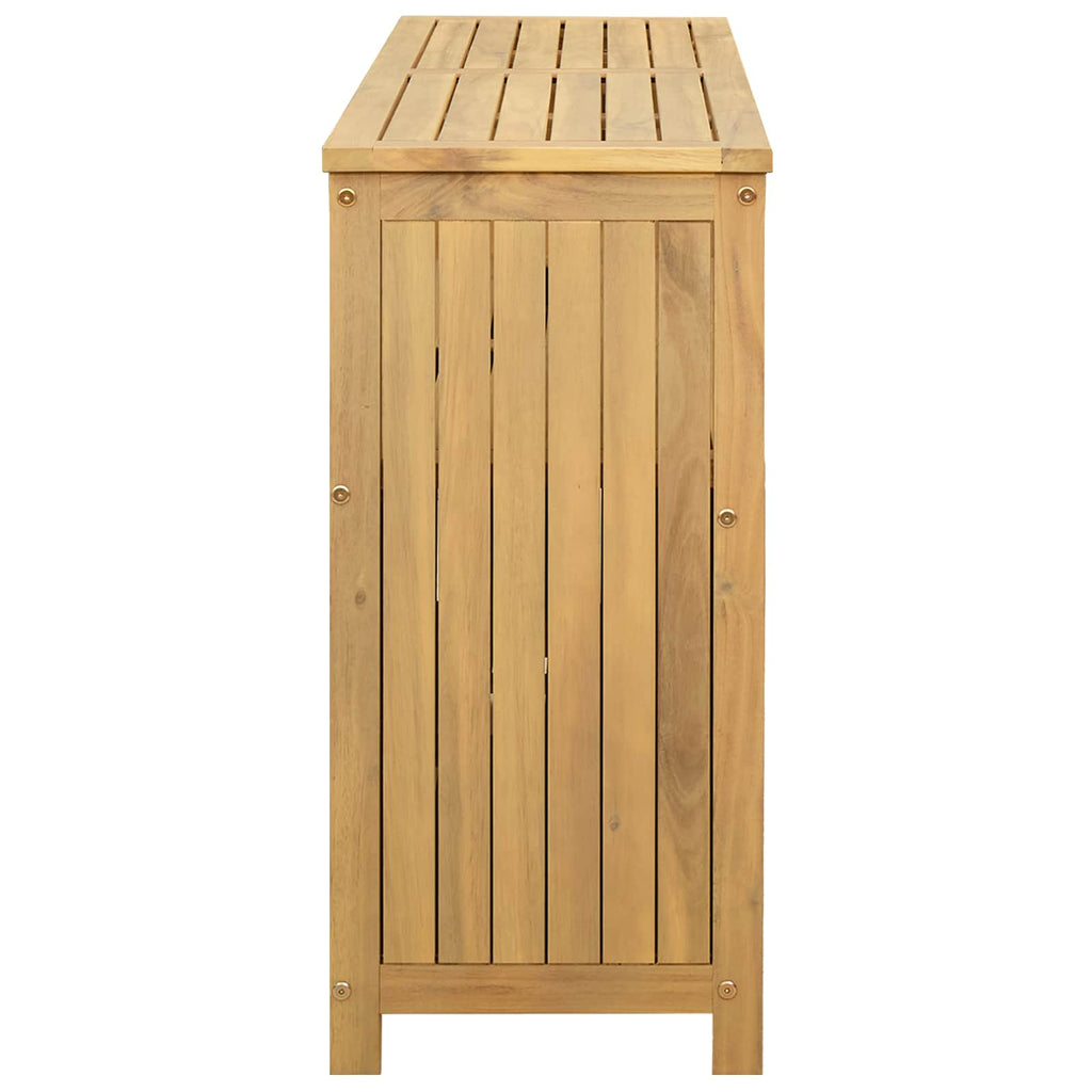 Mesa consola de jardín Acacia clara 110 x 35 x 75 cm