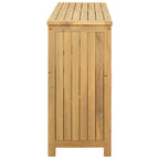 Mesa consola de jardín Acacia clara 110 x 35 x 75 cm