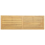 Mesa consola de jardín Acacia clara 110 x 35 x 75 cm