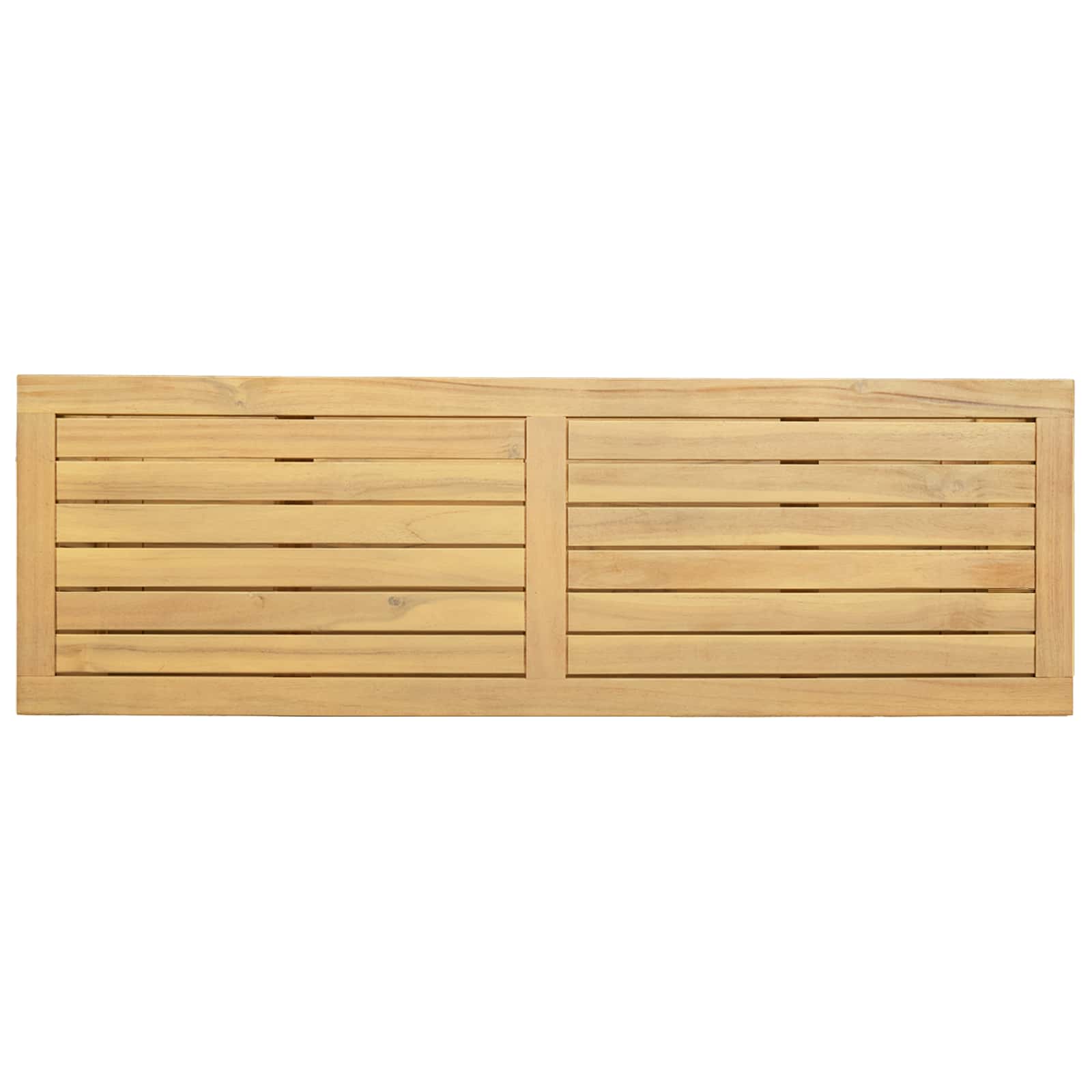 Mesa consola de jardín Acacia clara 110 x 35 x 75 cm