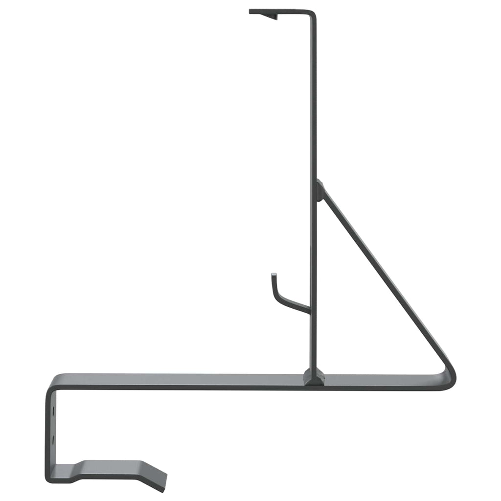 Soporte para Guardia de Nieve 12 pcs Antracita Acero