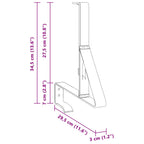 Soporte para Guardia de Nieve 12 pcs Antracita Acero